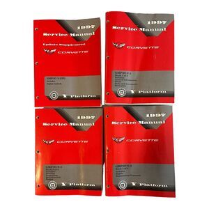 1997 Chevrolet Corvette Service Manuals Books 1,2,3 & Update Supplement